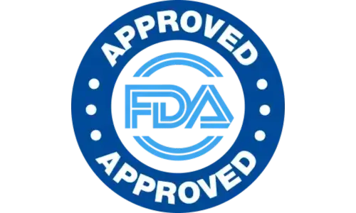 FDA approved badge – Dentpure dental probiotic meets safety standards